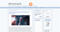 Desktop Screenshot of allroundgeek.com